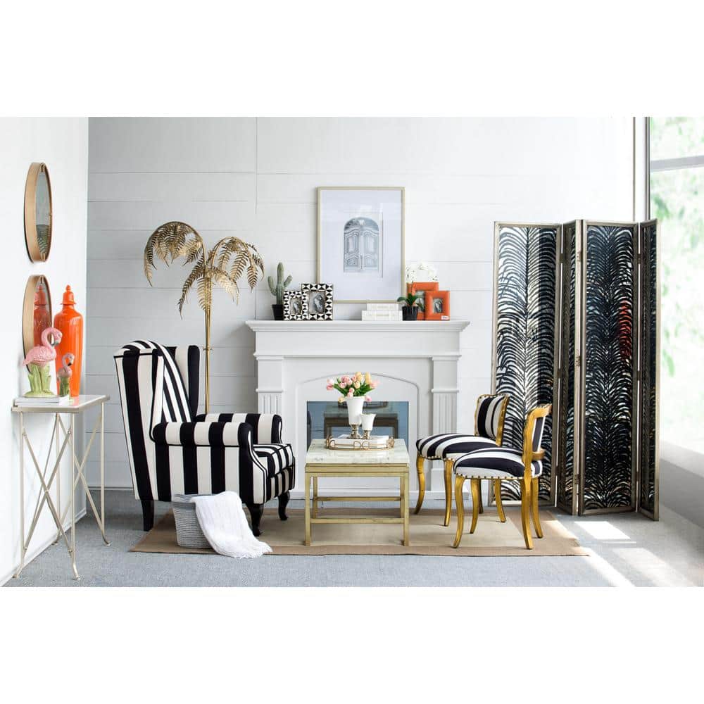 Unbranded 6 ft. Black Wood Folding Privacy Screen Room Separator Free Standing Wall Dividers Decorative Screens (4-Panel) (2)