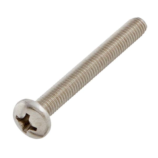 Everbilt M6-1.0x50mm Stainless Steel Pan Head Phillips Drive Machine Screw 1-Piece (2)