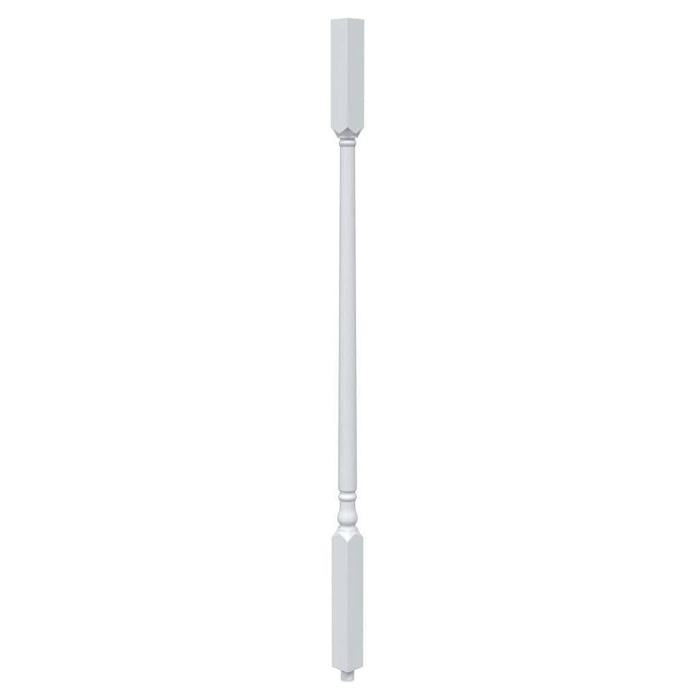 EVERMARK Stair Parts 36 in. x 1-1/4 in. 5141 Primed Square Top Wood Baluster for Stair Remodel