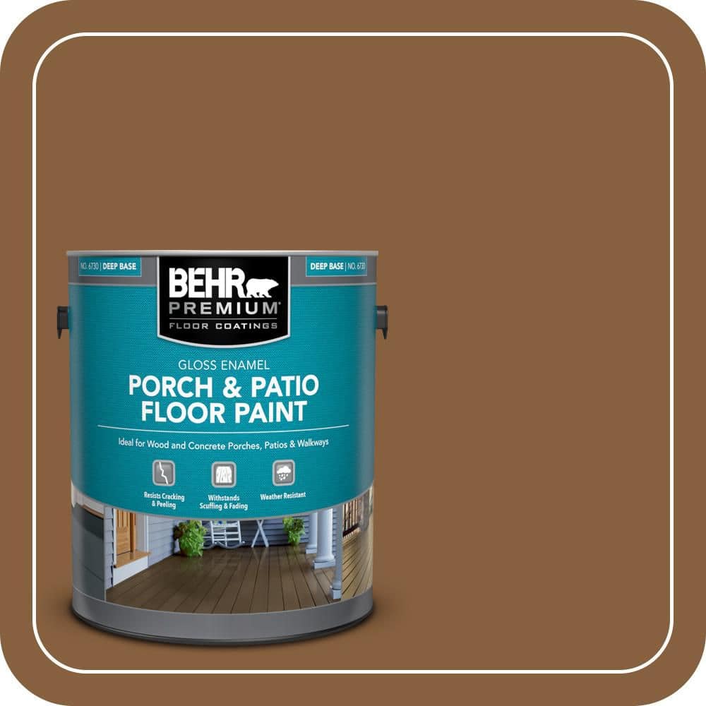 BEHR PREMIUM 1 gal. #PPU4-18 Spice Bazaar Gloss Enamel Interior/Exterior Porch and Patio Floor Paint