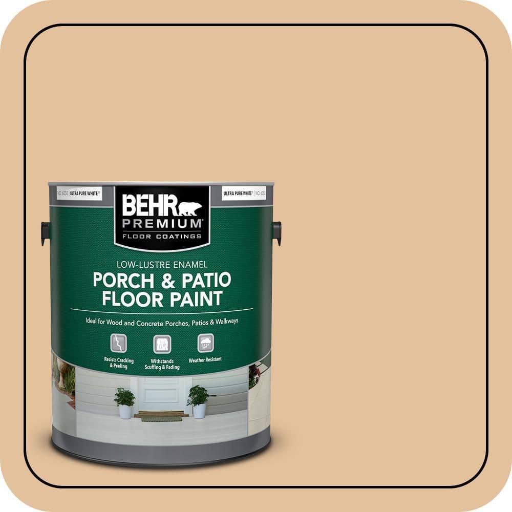 BEHR PREMIUM 1 gal. #S270-3 Tostada Low-Lustre Enamel Interior/Exterior Porch and Patio Floor Paint (1)
