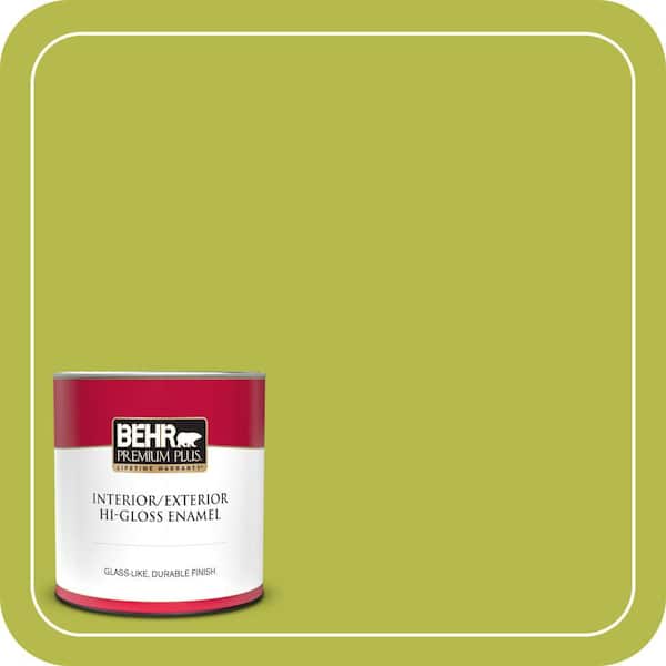 BEHR PREMIUM PLUS #400B-6 Japanese Fern Enamel Low Odor & Primer (4)