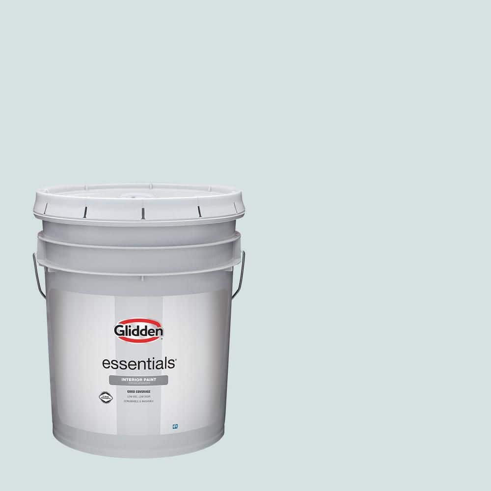 Glidden Essentials 5 gal. PPG1148-2 Pistachio Cream Flat Interior Paint