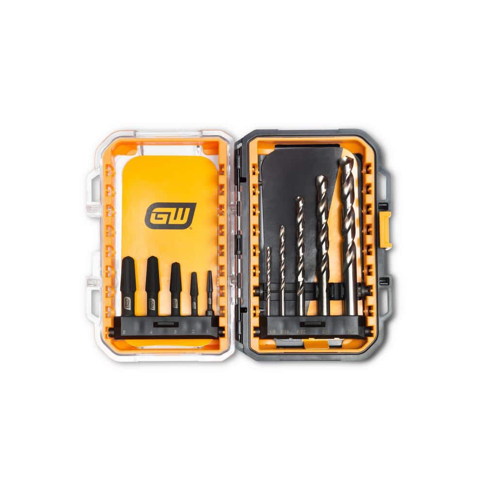 GEARWRENCH Bolt Biter Drill Bit and Screw Extractor Set with Case (10-Piece) (3)