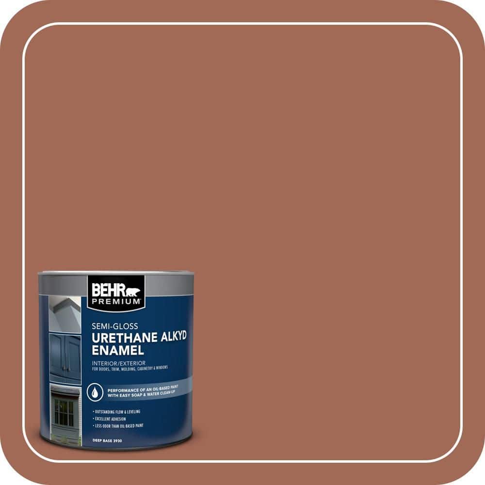 BEHR PREMIUM 1 qt. #S180-6 Perfect Penny Semi-Gloss Enamel Urethane Alkyd Interior/Exterior Paint