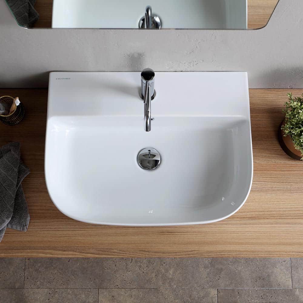 Nameeks Glam Wall Mounted Bathroom Sink in White (3)