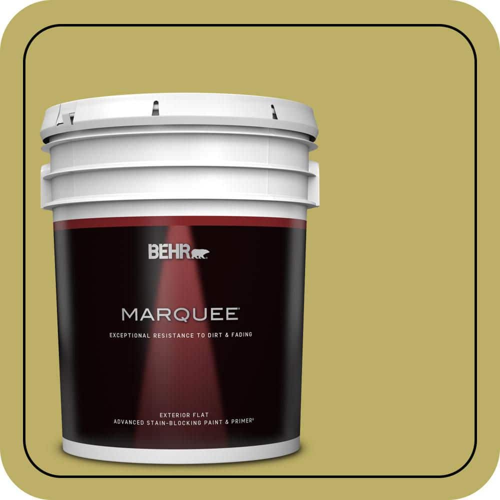 BEHR MARQUEE 5 gal. #MQ4-42 Pistachio Flat Exterior Paint & Primer