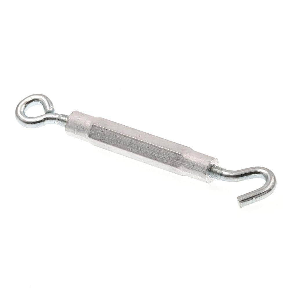Prime-Line 3/16 in. x 5-5/8 in. Zinc Plated Steel and Aluminum Eye-To-Hook Turnbuckles (10-Pack) (2)