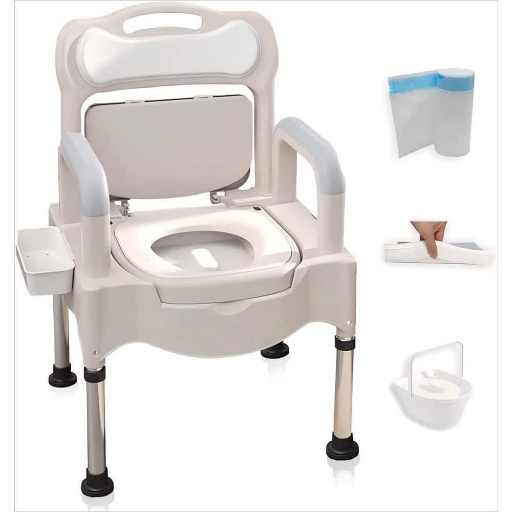 Wudkey Height Adjustable Toilet Seat for Seniors, Portable Toilets for Home Use (1)
