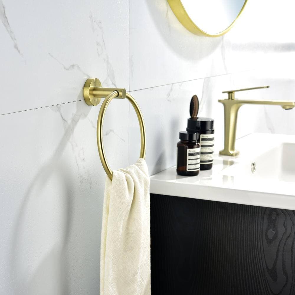 Comrelax Piece Stainless Steel Bathroom Hardware Set in, Wall Mount Bathroom Towel Rack Set Wall Mount (3)