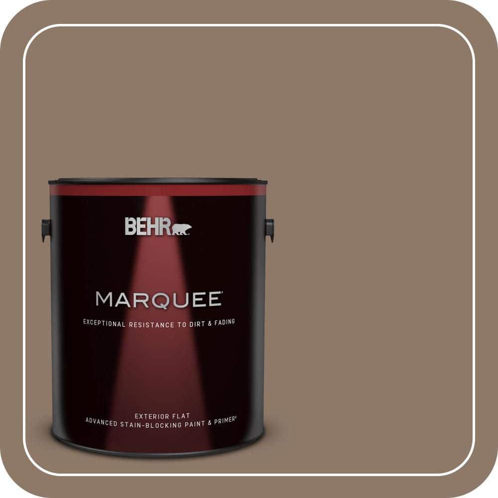 BEHR MARQUEE 1 gal. #PPU5-05 Coconut Shell Flat Exterior Paint & Primer