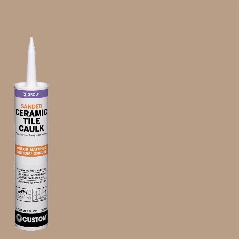 Custom Building Products Polyblend #380 Haystack 10.5 oz. Sanded Ceramic Tile Caulk (2)
