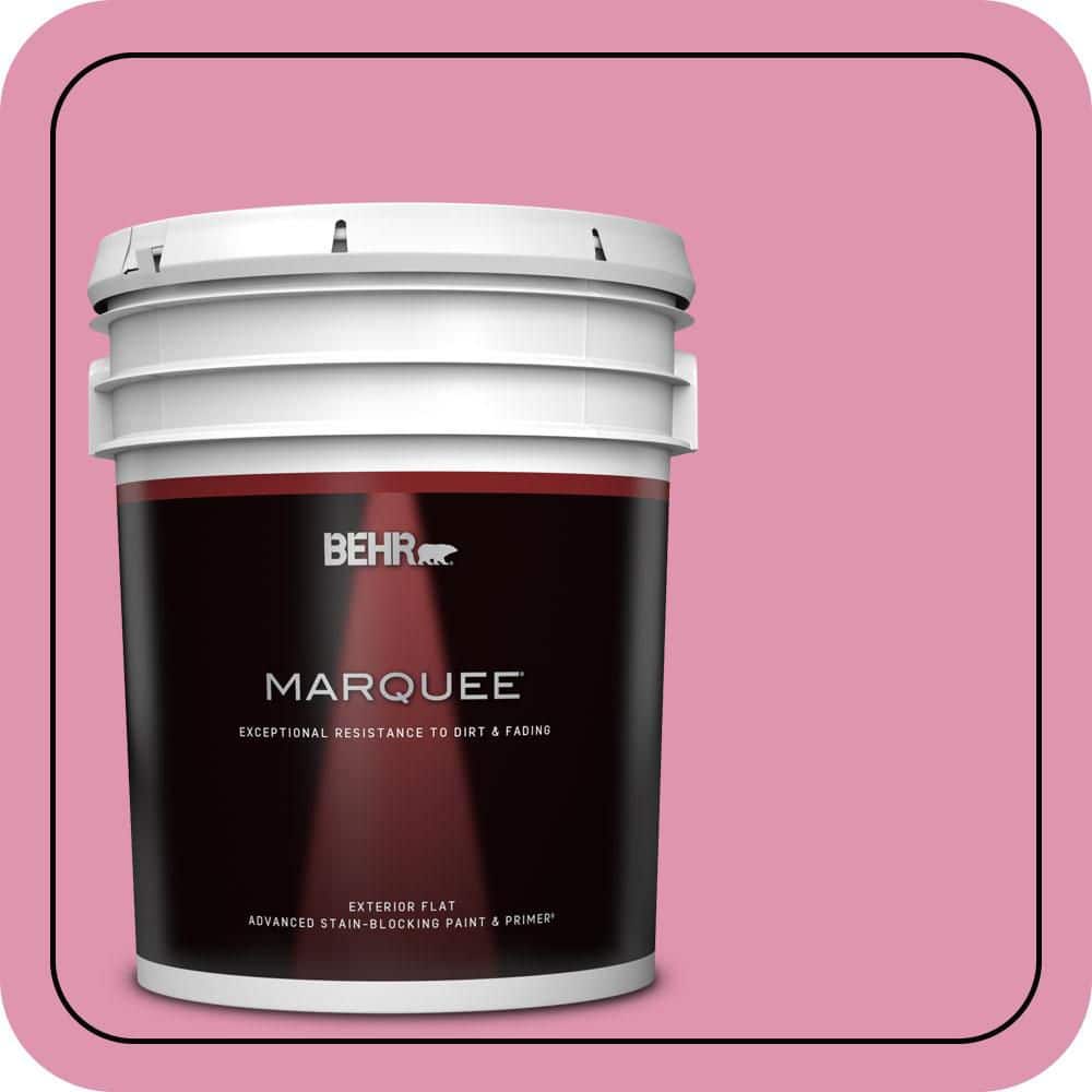 BEHR MARQUEE 5 gal. #P130-4 Its a Girl Flat Exterior Paint & Primer