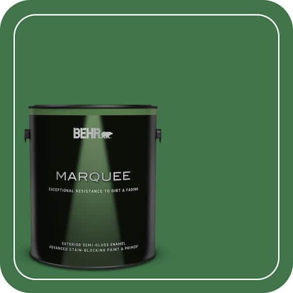 BEHR MARQUEE 1 gal. #P410-7 Grasslands Semi-Gloss Enamel Exterior Paint & Primer (2)