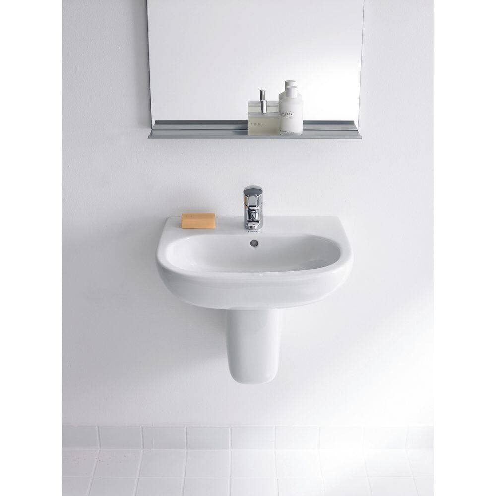 Duravit D-Code 21.63 in. Rectangular Bathroom Sink in White (2)