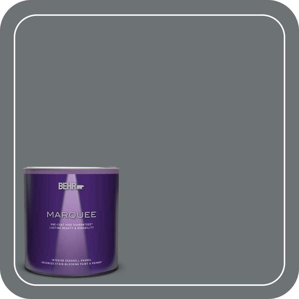 BEHR MARQUEE 1 qt. #MQ5-28 Dawn Gray One-Coat Hide Eggshell Enamel Interior Paint & Primer