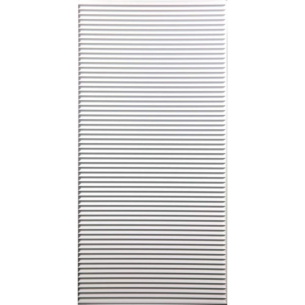 Ceilume Polyline White Feather-Light 2 ft. x 4 ft. Lay-in Ceiling Panel (Case of 10) (1)