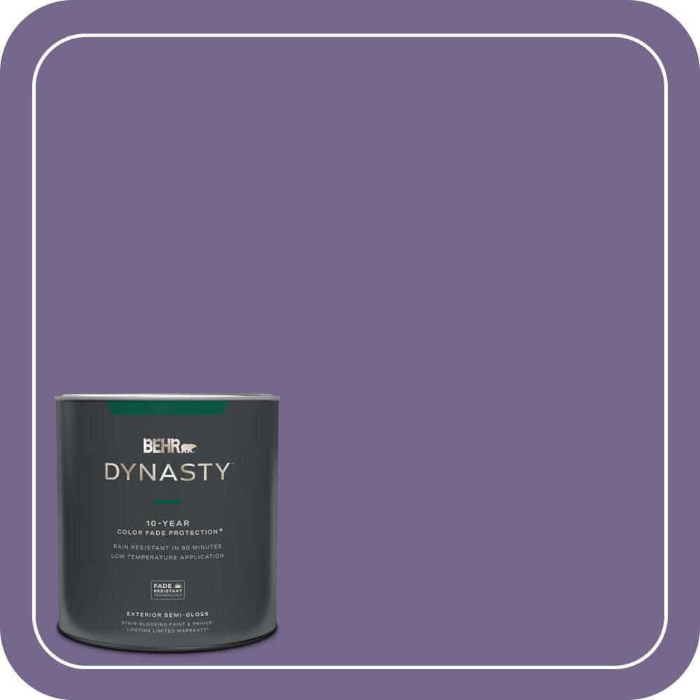 BEHR DYNASTY 1 qt. #MQ5-41 Violet Vixen Semi-Gloss Exterior Stain-Blocking Paint & Primer