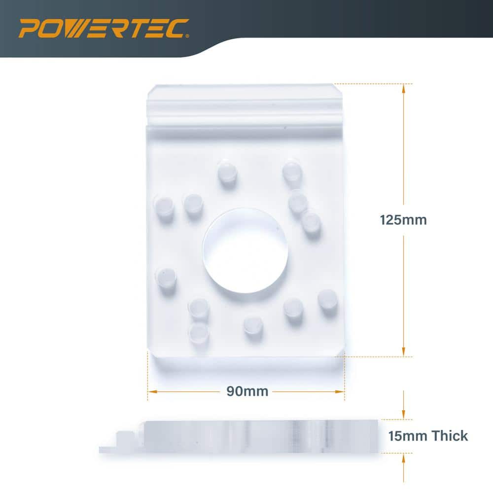 ‎POWERTEC 110 in. Track Saw Guide Rail Joining Set for Milwaukee Track Saws 2 x 55 in. Guide Rails, Connectors, Guide Rail Adapter (3)