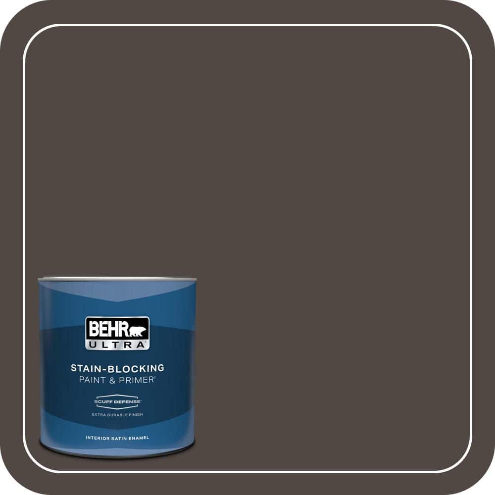 BEHR ULTRA 1 qt. #T12-13 Tribal Drum Extra Durable Satin Enamel Interior Paint & Primer