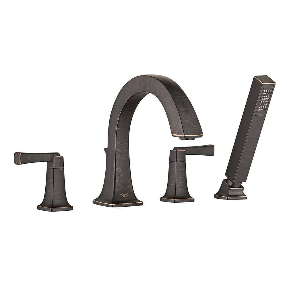 American Standard Townsend 2-Handle Deck-Mount Roman Tub Faucet with Personal Hand Shower in Legacy Bronze (2)