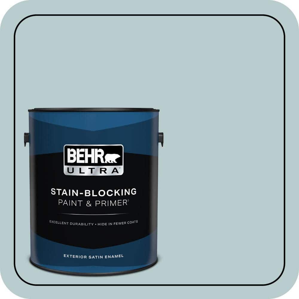 BEHR ULTRA 1 gal. #MQ3-54 Dayflower Satin Enamel Exterior Paint & Primer