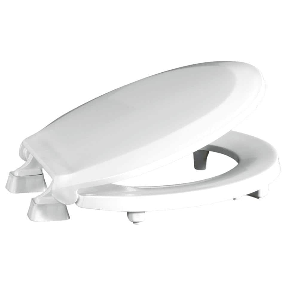 CENTOCO ADA Compliant Round Raised Toilet Seat with Cover in White (1)