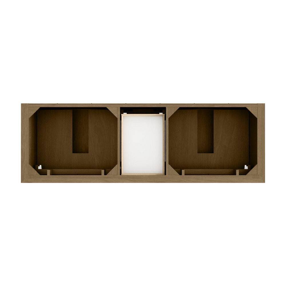 James Martin Vanities Brookfield 71.8 in. W x 23.4 in. D x 34.8 in. H Double Bath Vanity Cabinet Without Top in Honey Oak (3)
