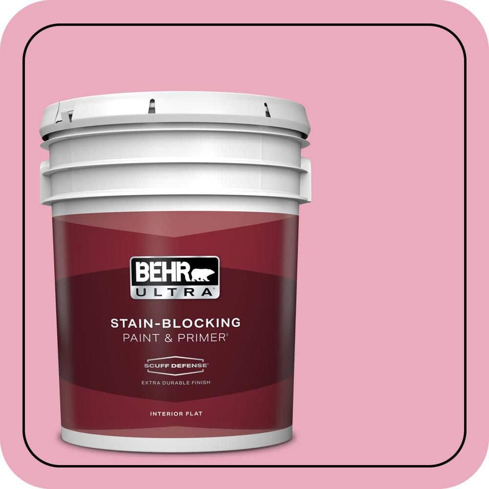 BEHR ULTRA 5 gal. #T11-14 Kawaii Extra Durable Flat Interior Paint & Primer