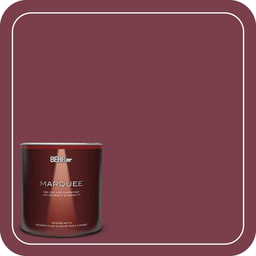 BEHR MARQUEE 1 qt. #S-H-110 Wine Tasting Matte Interior Paint & Primer