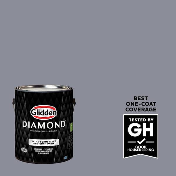 Glidden Diamond 1 gal. PPG1043-5 Flannel Pajamas Semi-Gloss Interior Paint with Primer (2)