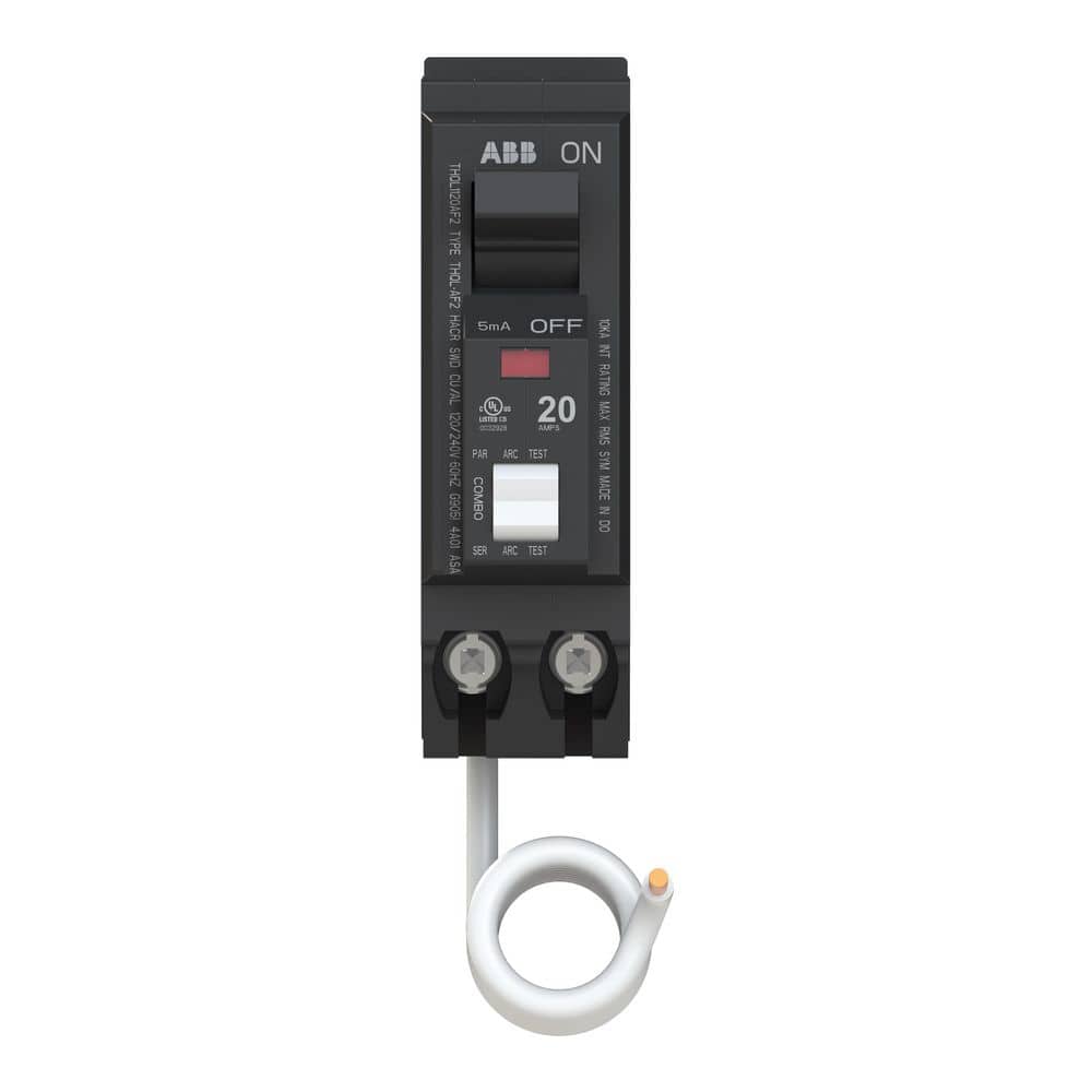 ABB 20 Amp 1 in. Single Pole Combination Arc Fault Circuit Breaker (THQL1120AF2A) (1)