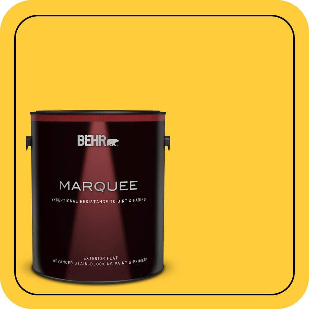 BEHR MARQUEE 1 gal. #S-G-360 Bright Star Flat Exterior Paint & Primer