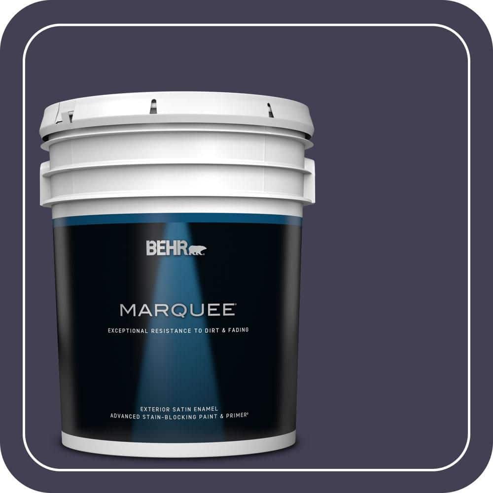 BEHR MARQUEE 5 gal. #MQ5-39 Artistic License Satin Enamel Exterior Paint & Primer