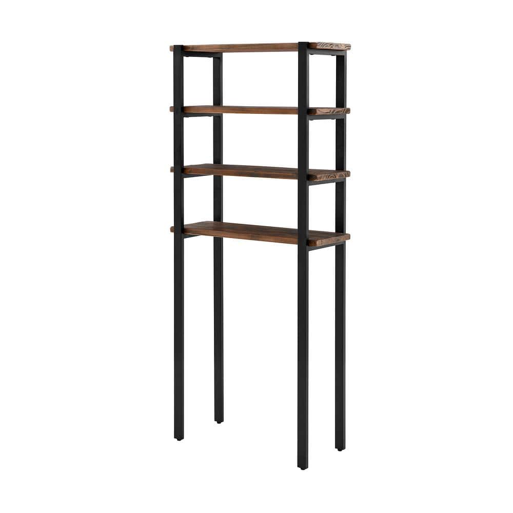 Alaterre Furniture Pomona 29 in. W x 66 in. H x 12 in. D Wood Over-the-Toilet Storage (1)