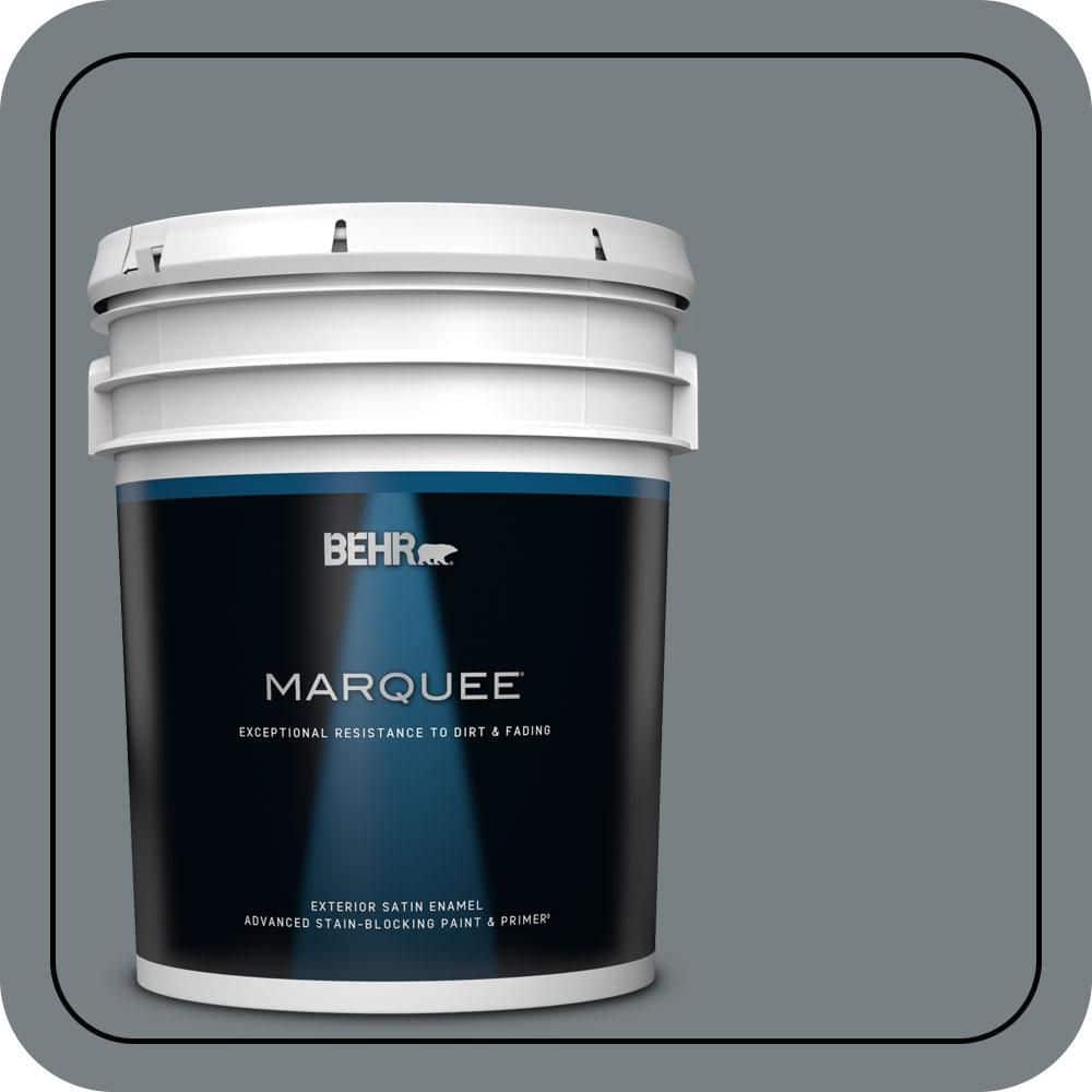 BEHR MARQUEE 5 gal. #N450-5 Intergalactic Satin Enamel Exterior Paint & Primer