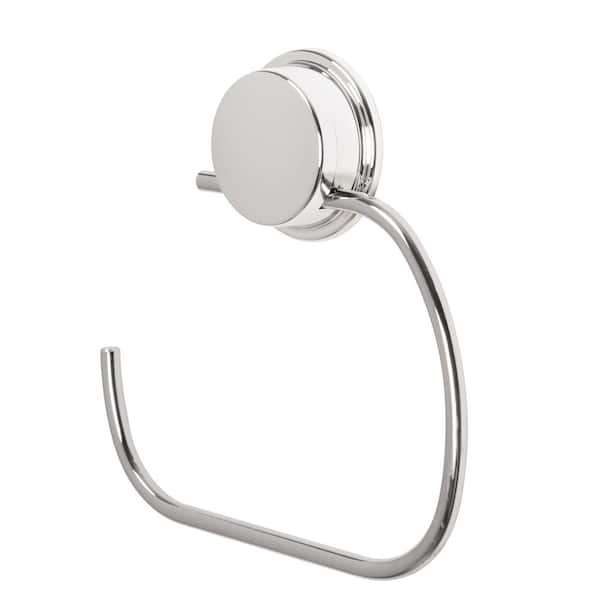Unbranded Stick'N Lock Toilet Roll or Towel Holder in Chrome