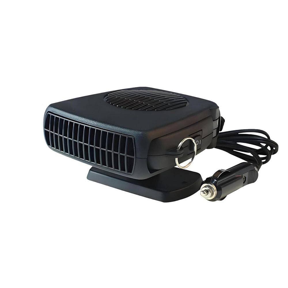 Aoibox 200W Black Portable 12V Heater for Car with 360° Rotatable Base, Fast Heating Defroster and Cooling Fan for Windshield (1)