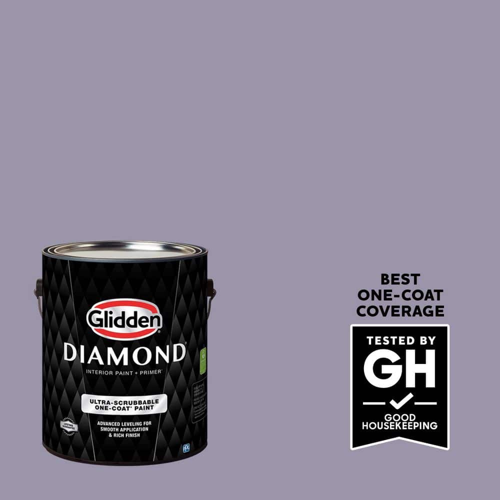 Glidden Diamond 1 gal. PPG1173-5 Purple Surf Semi-Gloss Interior Paint with Primer