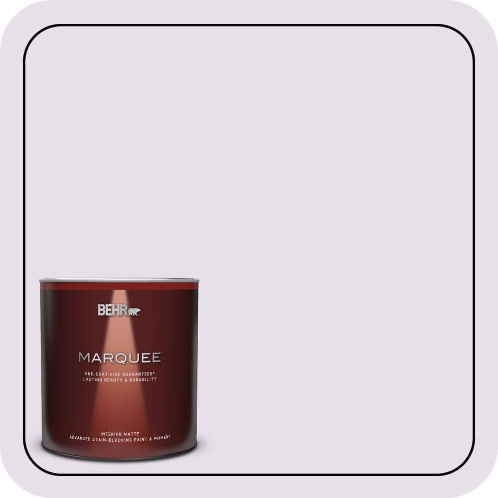 BEHR MARQUEE 1 qt. #660C-1 Bubble Bath Matte Interior Paint & Primer