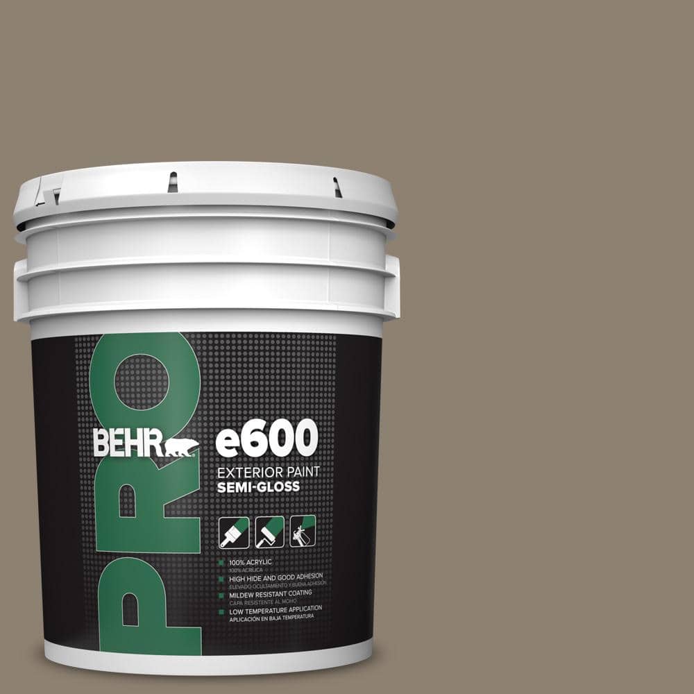 BEHR PRO 5 gal. #720D-5 Mocha Accent Semi-Gloss Exterior Paint