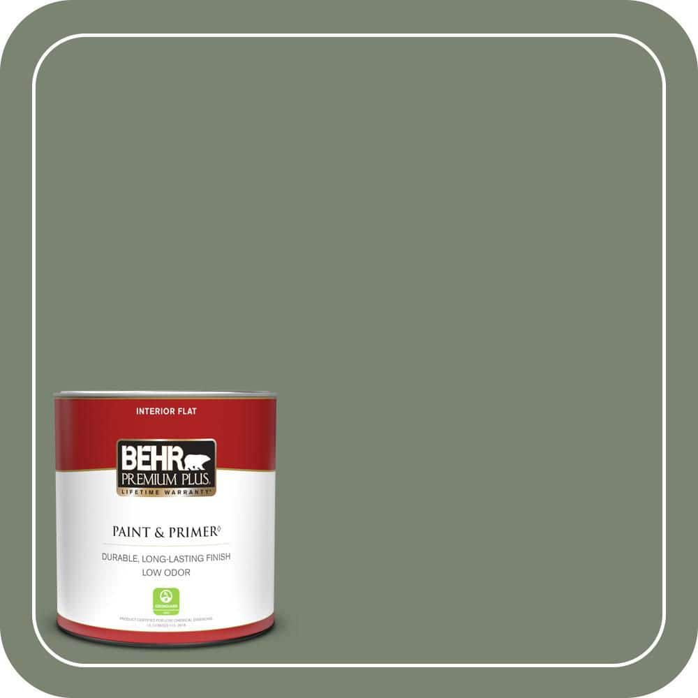 BEHR PREMIUM PLUS #ICC-77 Sage Green Enamel Low Odor & Primer