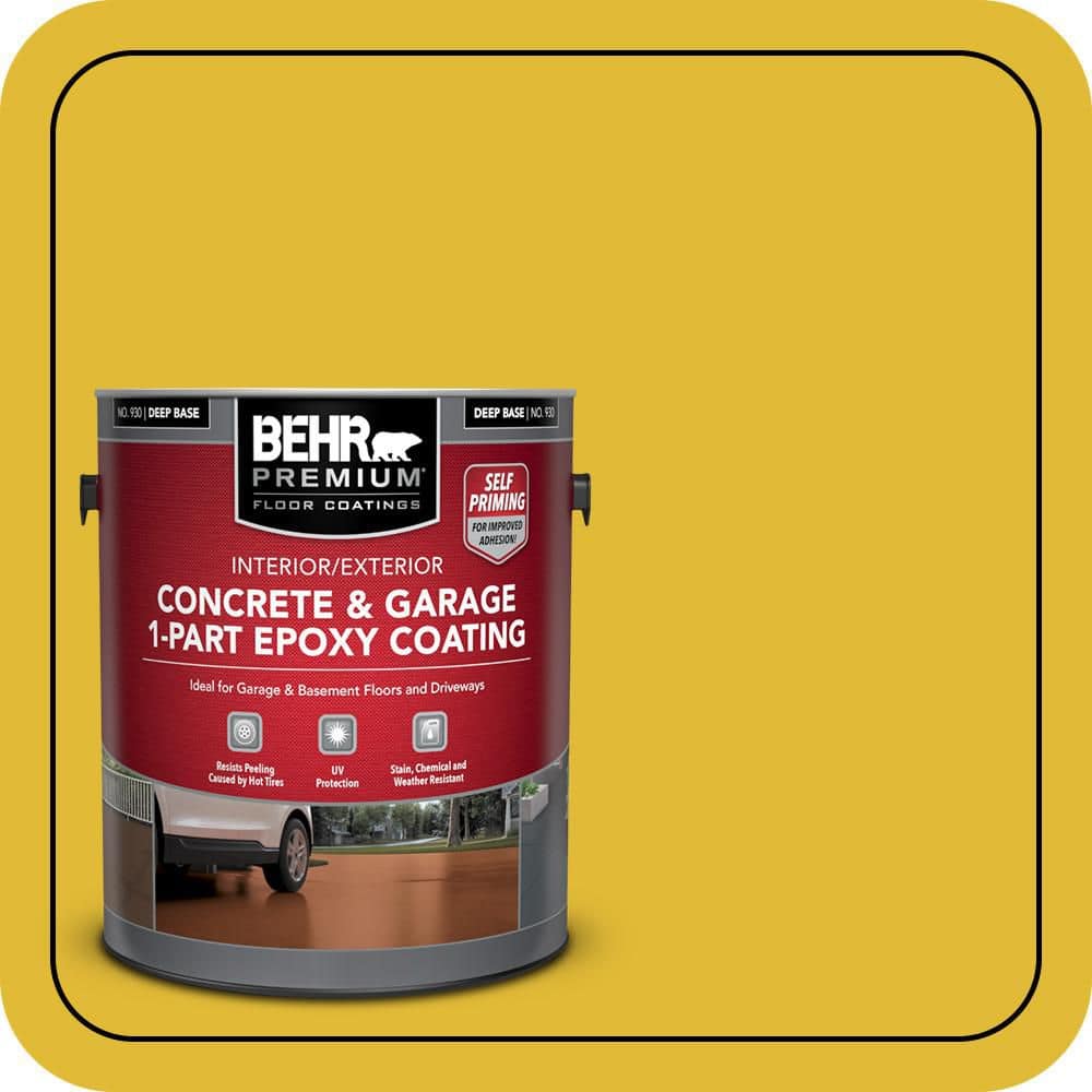 BEHR PREMIUM 1 gal. #P310-7 Solarium Self-Priming 1-Part Epoxy Satin Interior/Exterior Concrete and Garage Floor Paint (1)