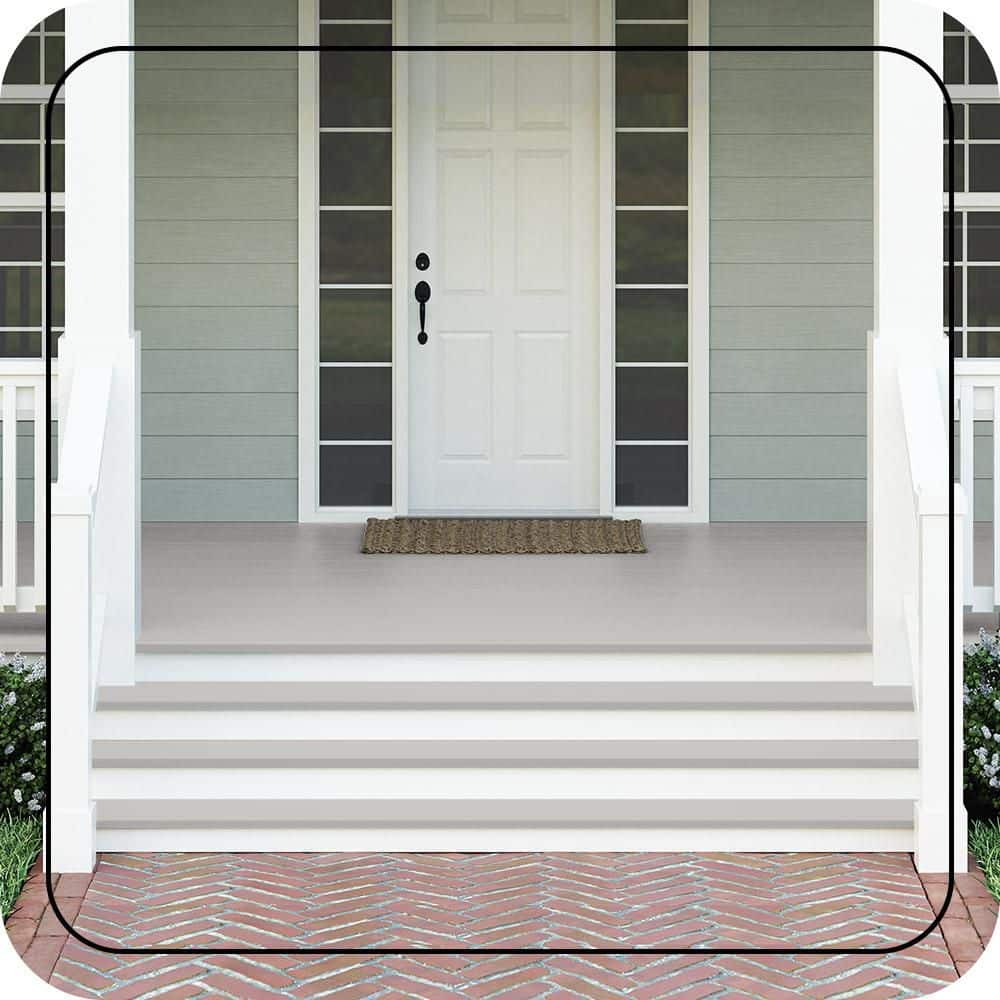 BEHR PREMIUM #PPU26-09 Textured Low-Lustre Enamel Interior/Exterior Porch and Patio Anti-Slip Floor Paint (2)