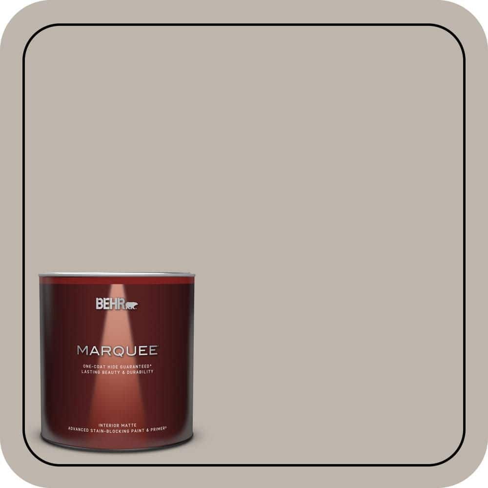 BEHR MARQUEE 1 qt. #PPU18-12 Graceful Gray One-Coat Hide Matte Interior Paint & Primer