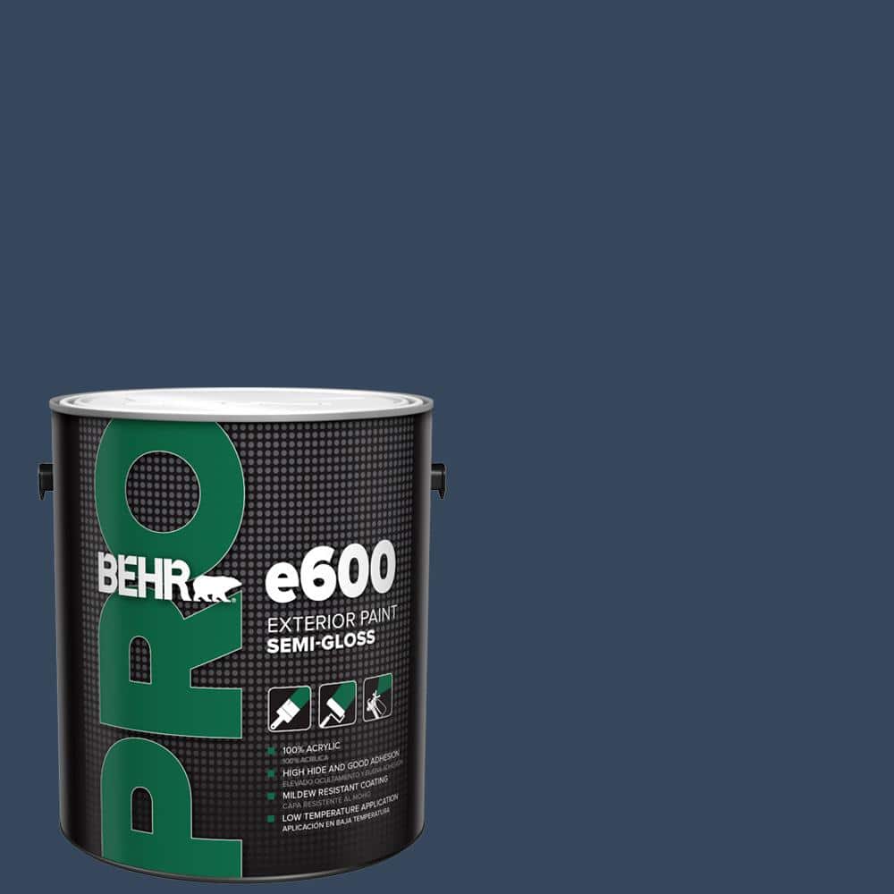 BEHR PRO 1 gal. #MQ5-54 Compass Blue Semi-Gloss Acrylic Exterior Paint