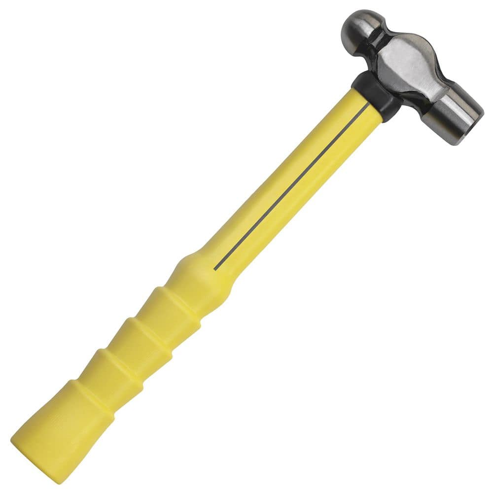 Nupla 16 Oz. Ball Pein Hammer with Forged Carbon Steel Head and 14 in. Ergo Power Fiberglass Handle with Non-Slip Super Grip