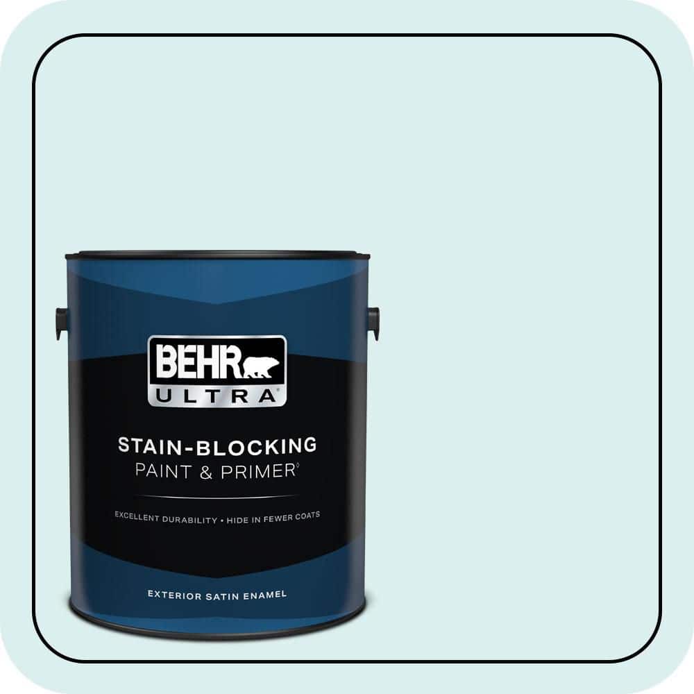 BEHR ULTRA 1 gal. #520C-1 Spring Rain Satin Enamel Exterior Paint & Primer