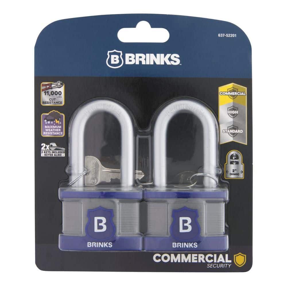 Brinks 2-in. (50 mm) Commercial-Grade Laminated Steel XT Keyed 2-in. (4)