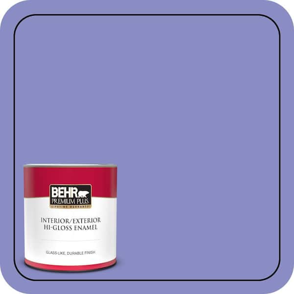 BEHR PREMIUM PLUS 1 qt. #P550-5 Carriage Ride Hi-Gloss Enamel Interior/Exterior Paint & Primer (2)